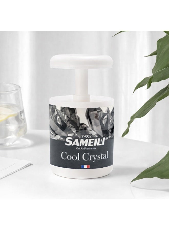 ساميلي معطر جو جل SAMEILI Cool Crystal Y-002 - معطر جل قابل للتعديل بنظام السحب، يوفر تحكماً طويل الأمد في الروائح الكريهة للسيارة (لوحة القيادة، حامل الأكواب)، المنزل، والمكتب. - Image 3
